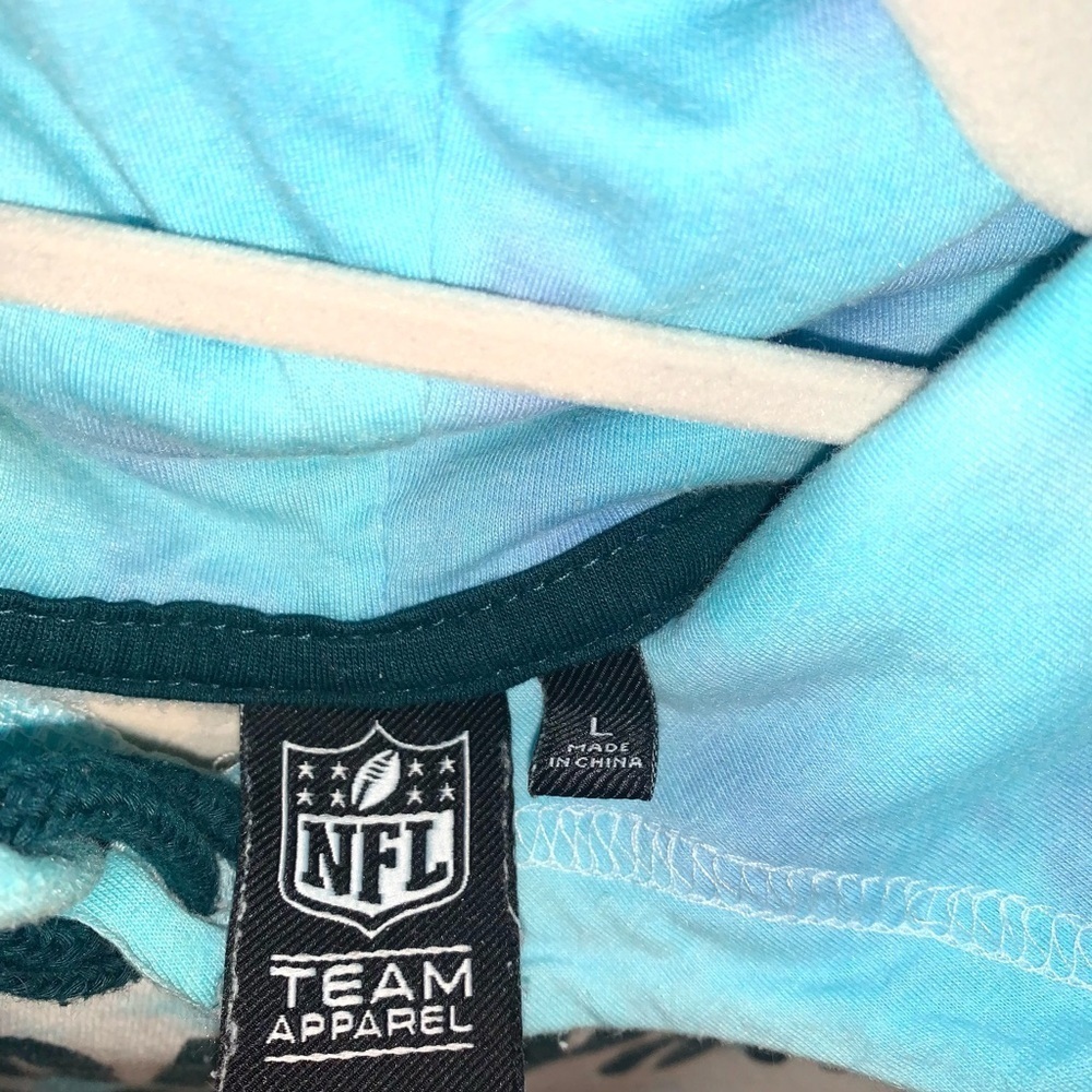 NFL Philadelphia Eagles Tie Dye Hoodie Blue Women’s Size Large - Picture 4 of 10